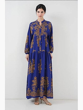 Vestido modesto estampado auténtico bdart