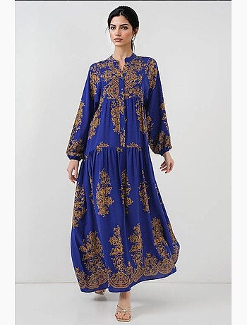 Vestido modesto estampado auténtico bdart