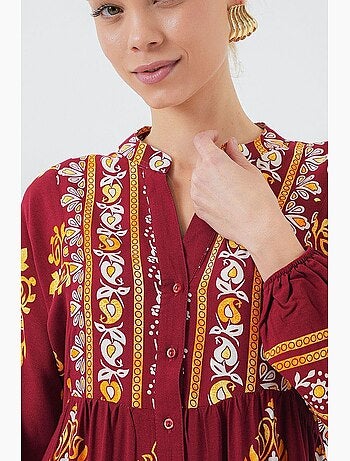 Vestido modesto estampado auténtico bdart