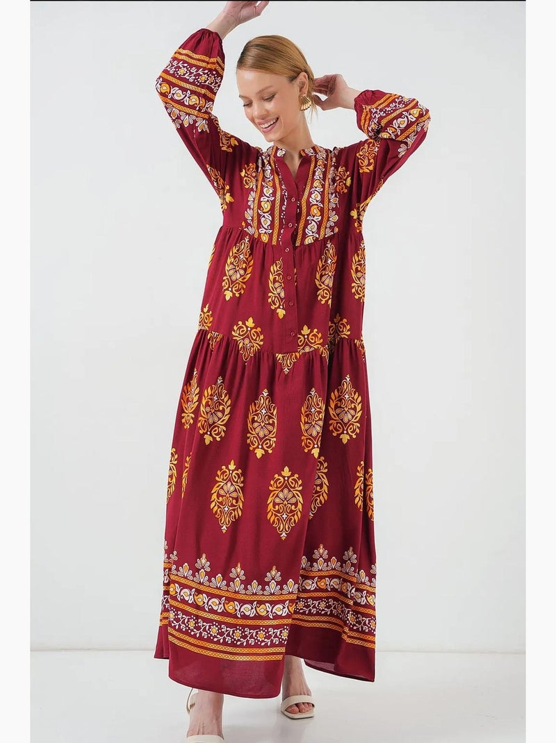 Vestido modesto estampado auténtico bdart Burdeos - Kiabi