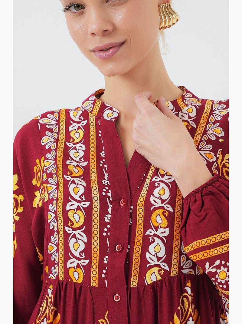 Vestido modesto estampado auténtico bdart Burdeos - Kiabi