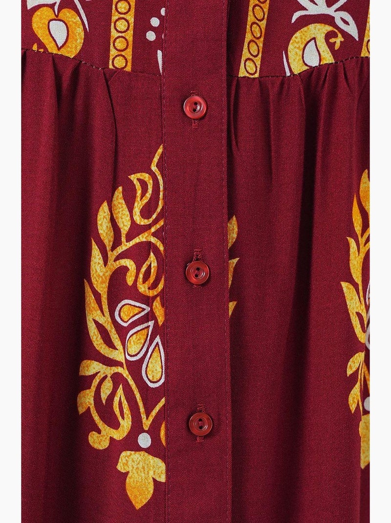 Vestido modesto estampado auténtico bdart Burdeos - Kiabi