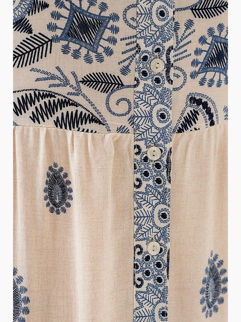 Vestido modesto estampado auténtico bdart Crudo - Kiabi
