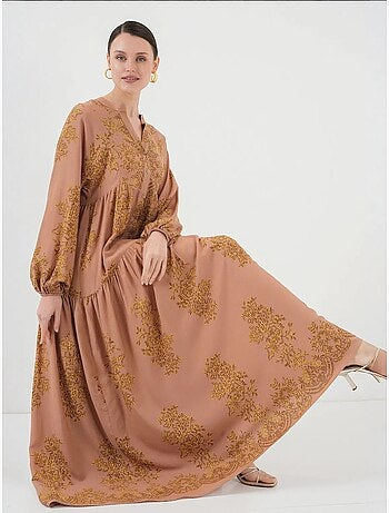 Vestido modesto estampado auténtico bdart