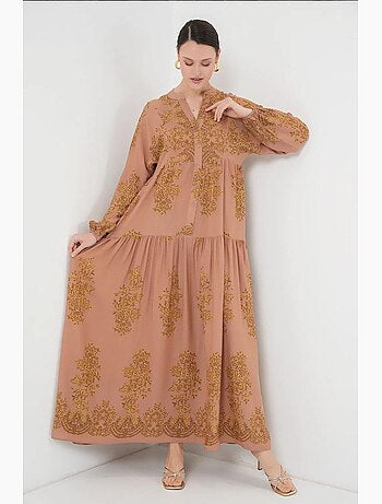 Vestido modesto estampado auténtico bdart
