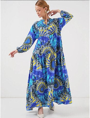 Vestido modesto estampado auténtico bdart