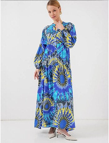 Vestido modesto estampado auténtico bdart