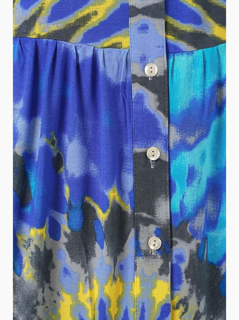 Vestido modesto estampado auténtico bdart Índigo - Kiabi