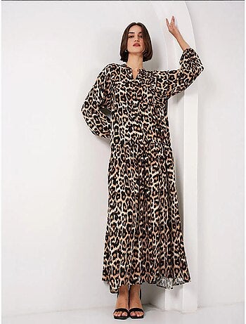 Vestido modesto estampado auténtico bdart