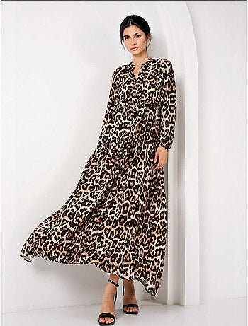 Vestido modesto estampado auténtico bdart