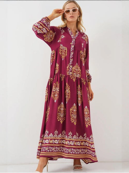 Vestido modesto estampado auténtico bdart - Kiabi Vestido modesto estampado auténtico bdart - Kiabi
