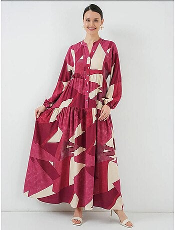 Vestido modesto estampado auténtico bdart