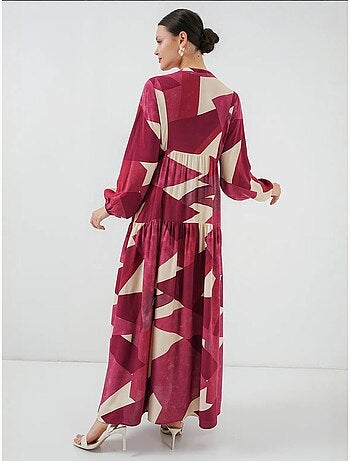 Vestido modesto estampado auténtico bdart