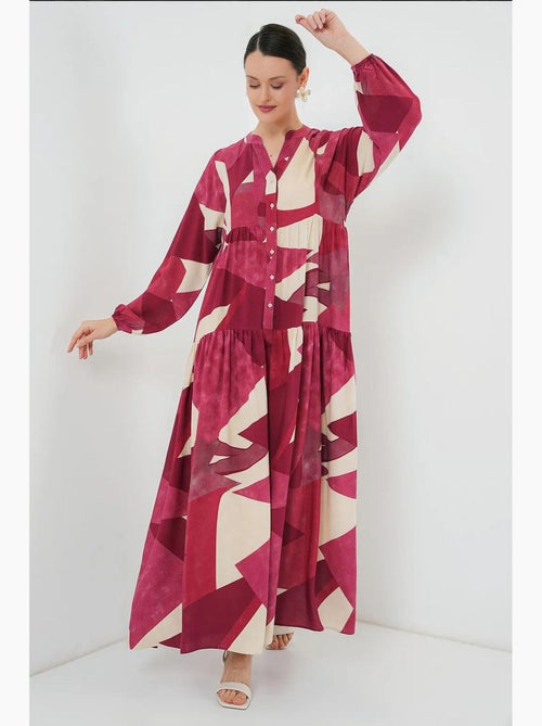 Vestido modesto estampado auténtico bdart - Kiabi Vestido modesto estampado auténtico bdart - Kiabi