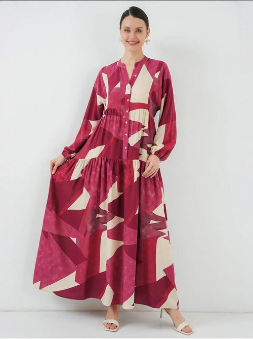 Vestido modesto estampado auténtico bdart - Kiabi Vestido modesto estampado auténtico bdart - Kiabi