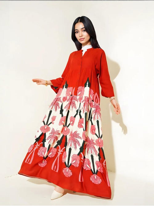 Vestido modesto estampado auténtico bdart - Kiabi Vestido modesto estampado auténtico bdart - Kiabi