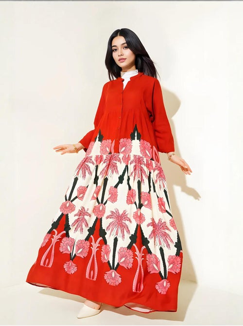 Vestido modesto estampado auténtico bdart - Kiabi Vestido modesto estampado auténtico bdart - Kiabi