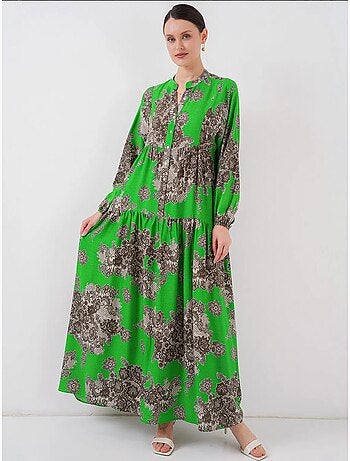 Vestido modesto estampado auténtico bdart