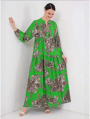 Vestido modesto estampado auténtico bdart