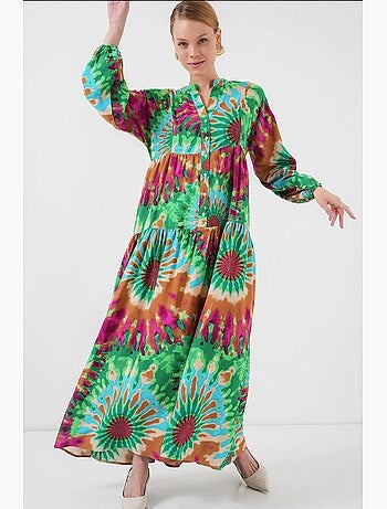 Vestido modesto estampado auténtico bdart