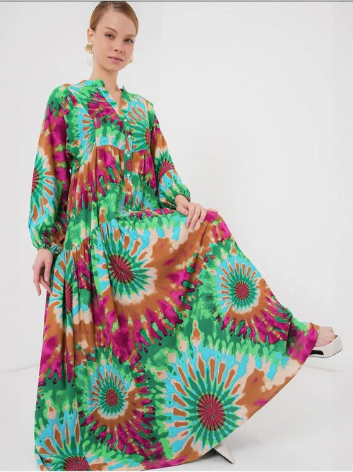 Vestido modesto estampado auténtico bdart - Kiabi Vestido modesto estampado auténtico bdart - Kiabi