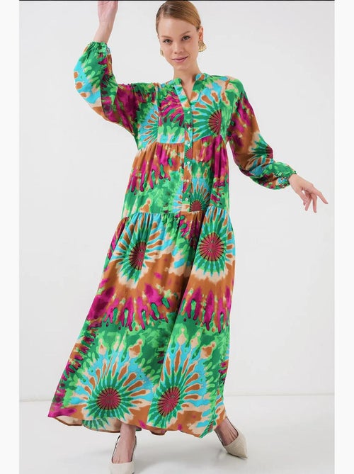Vestido modesto estampado auténtico bdart - Kiabi Vestido modesto estampado auténtico bdart - Kiabi