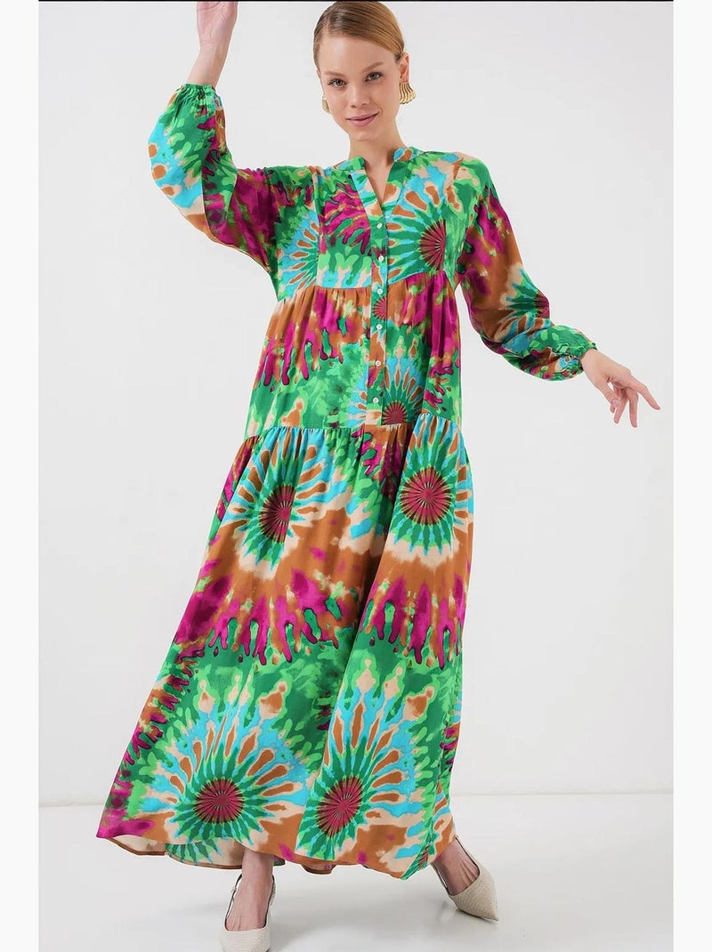 Vestido modesto estampado auténtico bdart Verde - Kiabi