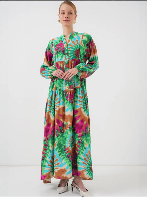 Vestido modesto estampado auténtico bdart - Kiabi Vestido modesto estampado auténtico bdart - Kiabi