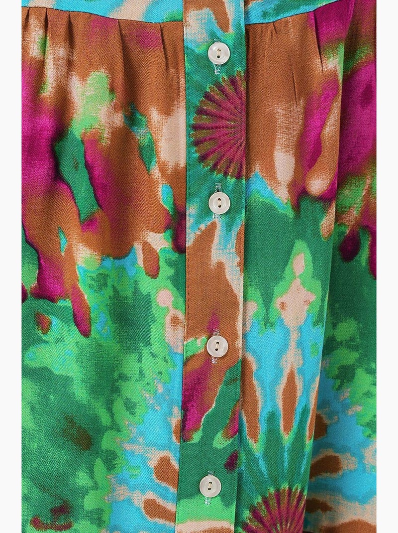 Vestido modesto estampado auténtico bdart Verde - Kiabi