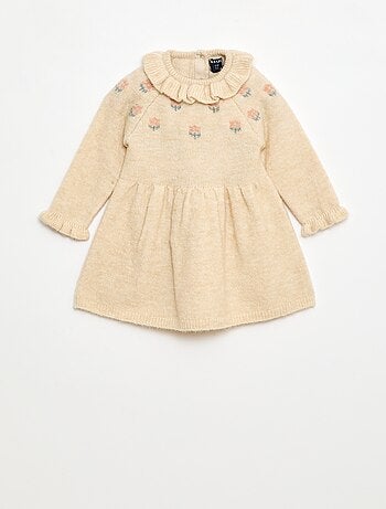 Vestido de Navidad con cuello volante