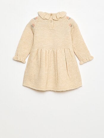 Vestido de Navidad con cuello volante