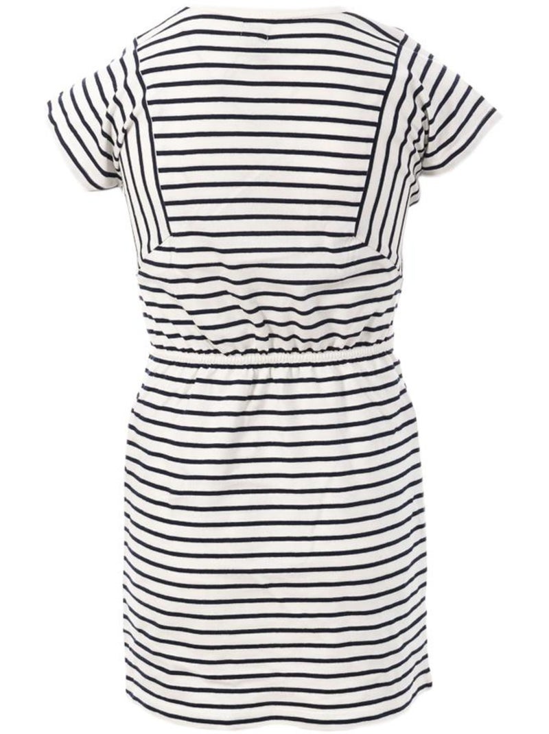 Vestido Niña Rayas Pinil Azul marino - Kiabi