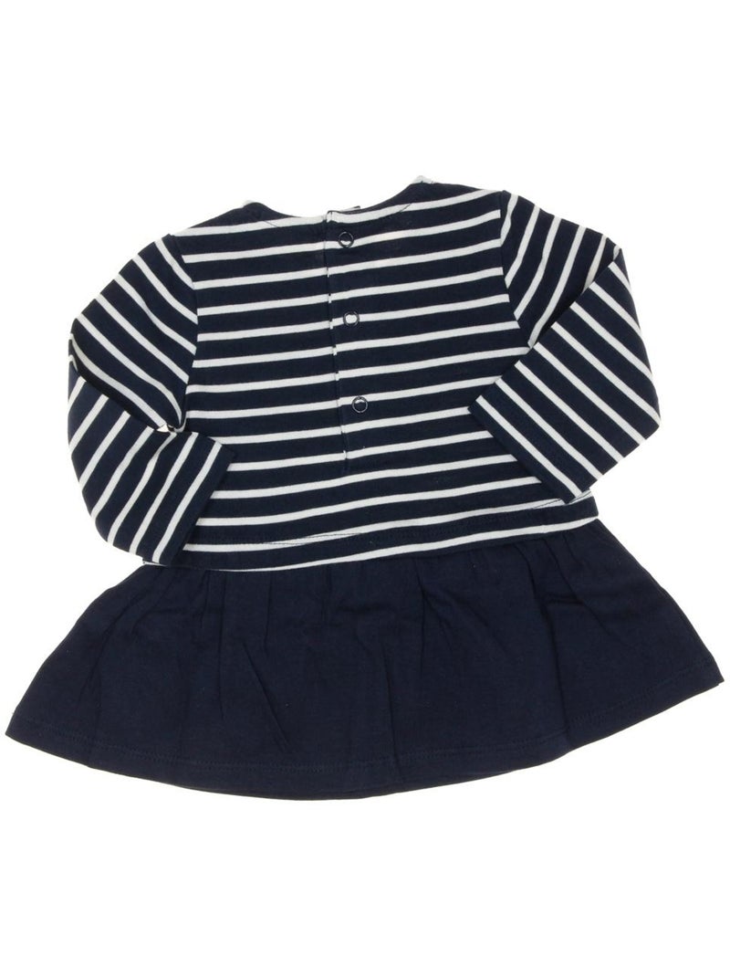 Vestido Niña Rulipe Azul marino - Kiabi