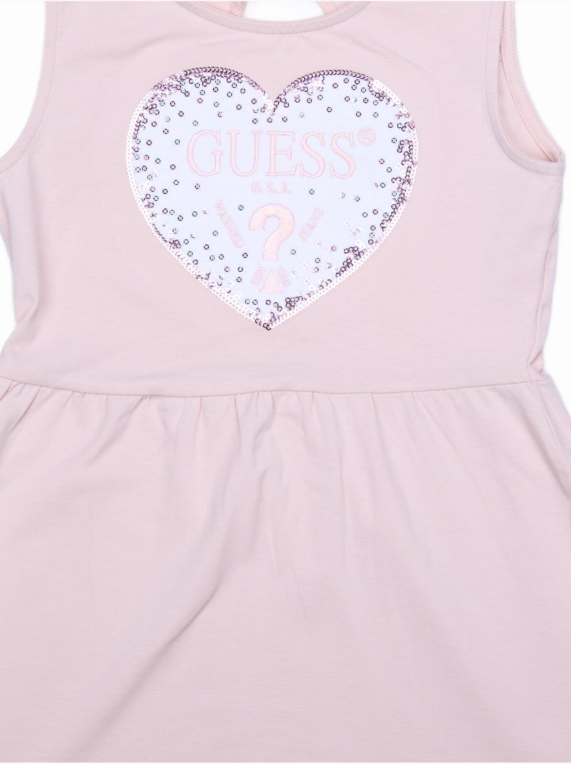 Vestido para ponerse - Guess kids Rosa - Kiabi