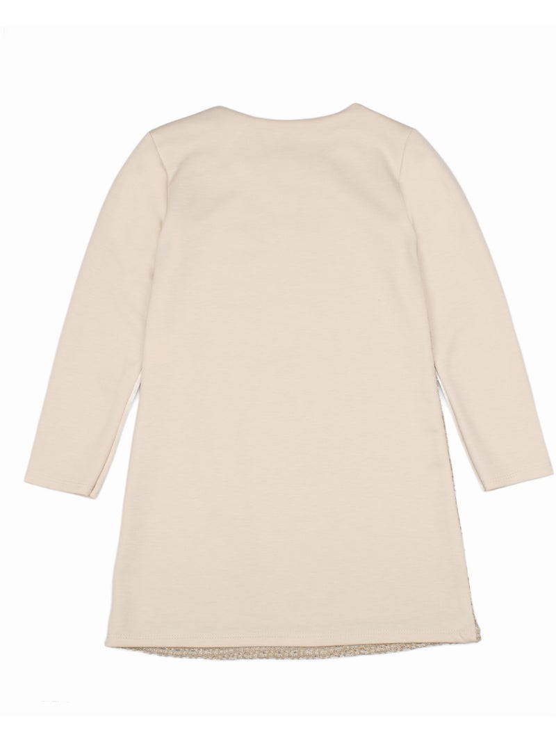 Vestido para ponerse - Kids Star Beige - Kiabi