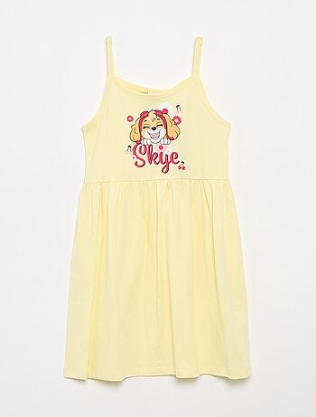 Vestido 'Patrulla Canina' de jersey estampado de tirantes