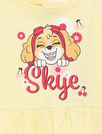 Vestido 'Patrulla Canina' de jersey estampado de tirantes