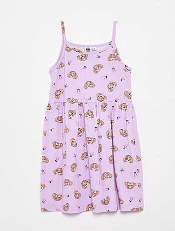 Vestido 'Patrulla Canina' de jersey estampado de tirantes