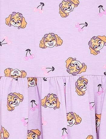 Vestido 'Patrulla Canina' de jersey estampado de tirantes