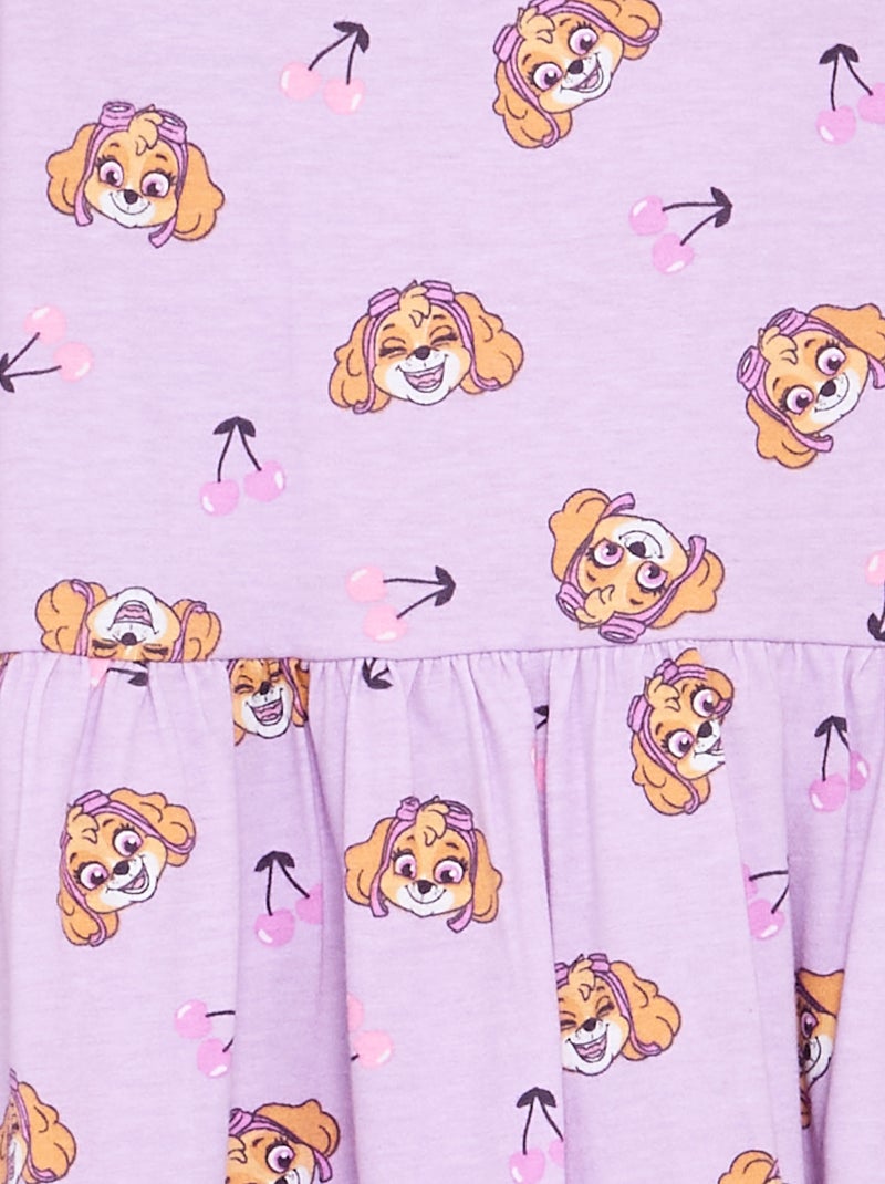 Vestido 'Patrulla Canina' de jersey estampado de tirantes Purpura - Kiabi