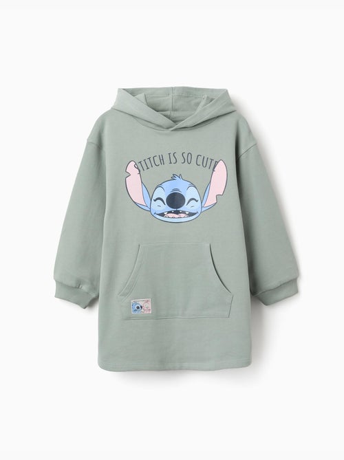 Vestido perchado con capucha y estampado de Stitch - Kiabi