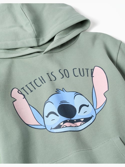 Vestido perchado con capucha y estampado de Stitch - Kiabi