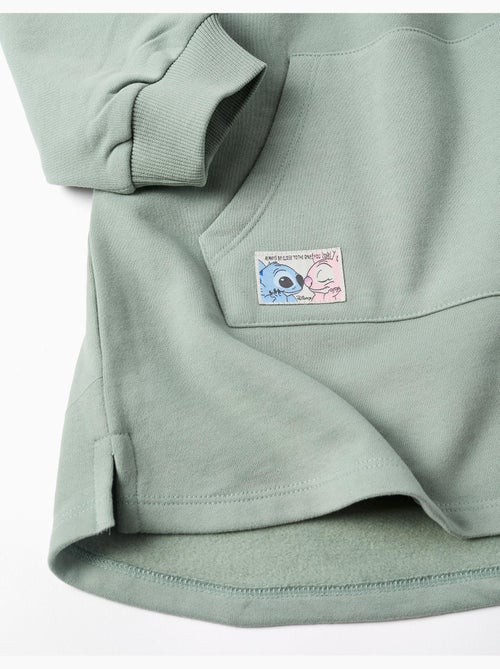Vestido perchado con capucha y estampado de Stitch - Kiabi