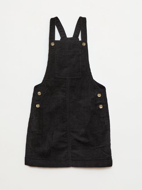 Vestido peto con bolsillo de pana - Kiabi
