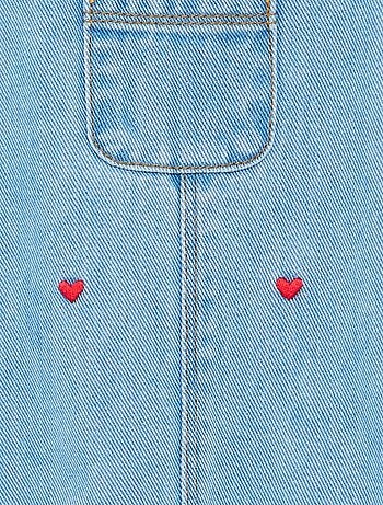 Vestido peto con tirantes con volantes