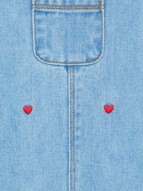 Vestido peto con tirantes con volantes - Kiabi Vestido peto con tirantes con volantes - Kiabi