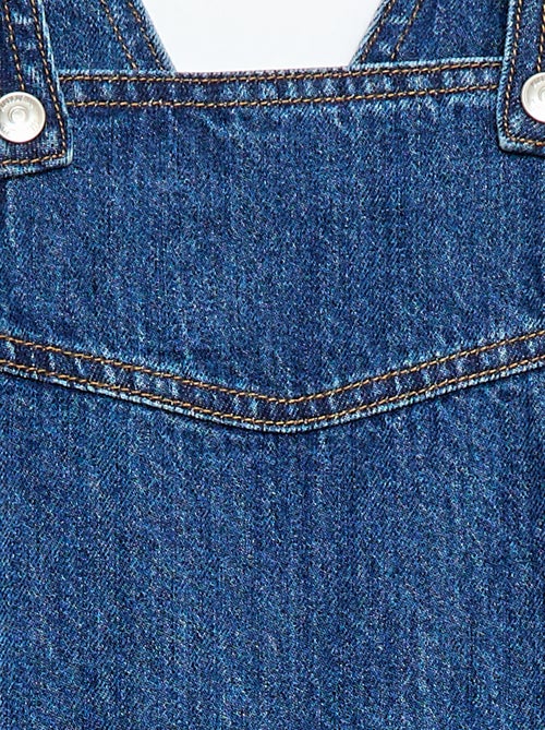 Vestido peto corto vaquero - Kiabi