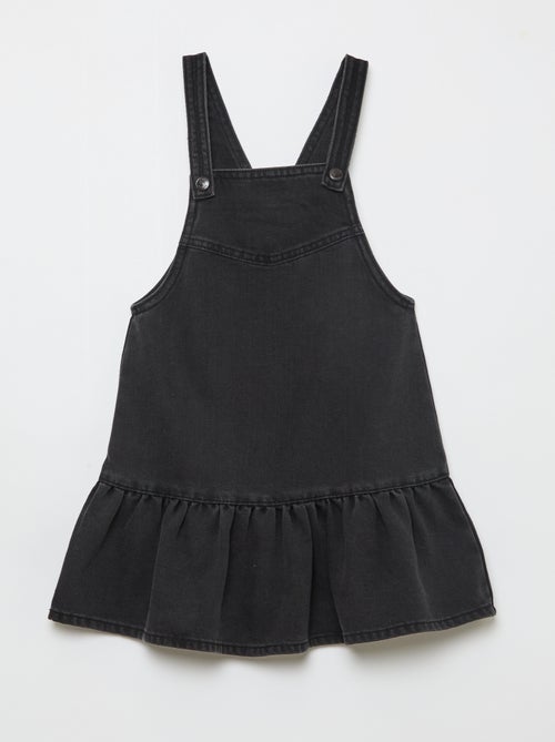 Vestido peto corto vaquero - Kiabi