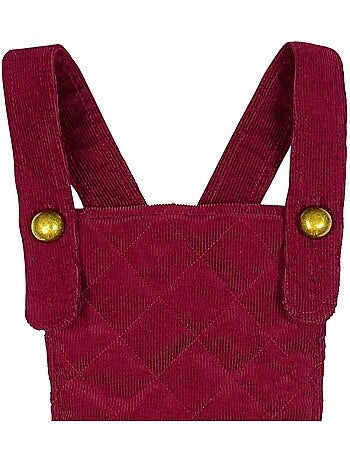 Vestido Pichi de Invierno para Niña | Terciopelo Rosa Pastel | ÉCOLIÈRE