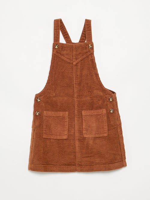 Vestido peto de pana - Kiabi
